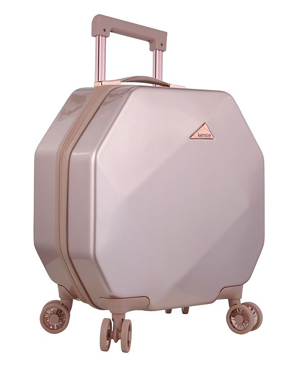 Macy's kensie 3 Piece Gemstone 8Wheel Hardside Luggage Set with TSA Lock and Cosmetic Case
