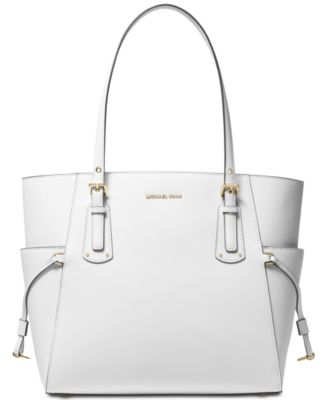 voyager east west crossgrain leather tote