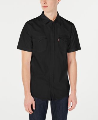 black levi button down shirt