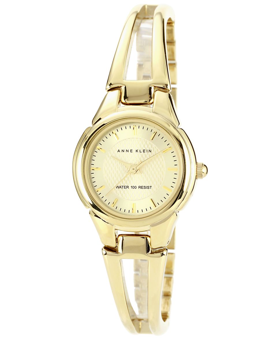 Anne Klein Watch, Womens Gold Tone Bangle Bracelet 31mm AK 1082WTGB