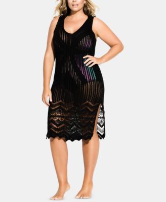 plus size sheer cover up dress