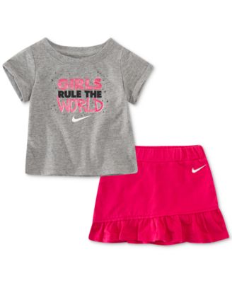 Nike Little Girls 2-Pc. Graphic-Print T 