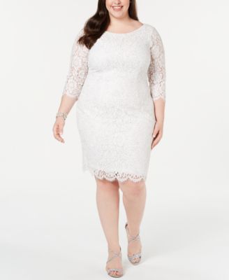 plus size lace sheath dress