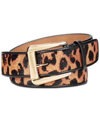 Michael Kors Animal-Print Belt 