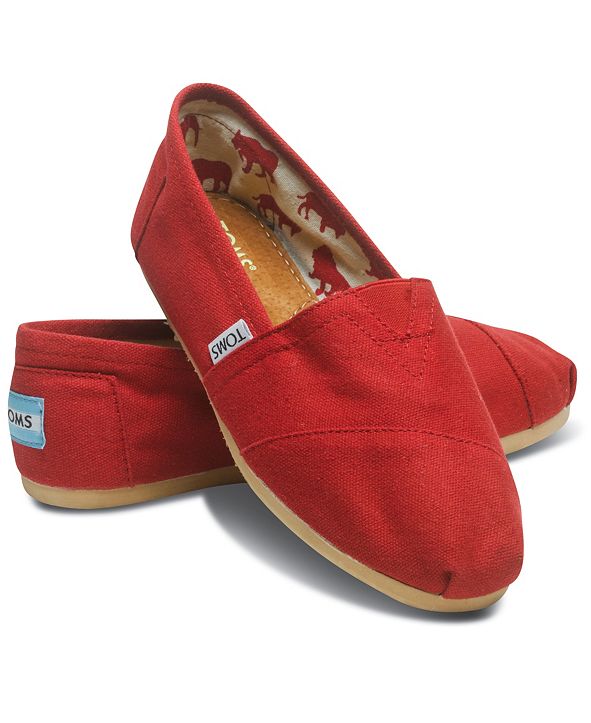 toms slip on flats