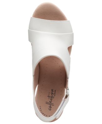 clarks annadel ivory wedge sandal