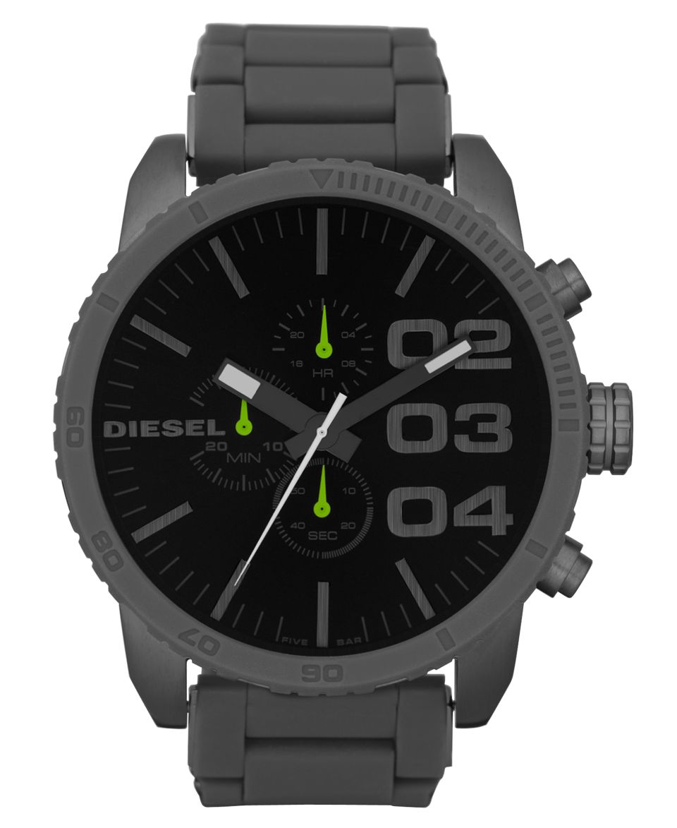 Diesel Watch, Chronograph Black Ion Plated Stainless Steel Bracelet