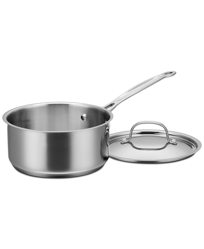 Cuisinart Chef S Classic 2 Qt Stainless Steel Sauce Pan With Glass Lid Cuisinart Chef's Classic Stainless Steel 2 Qt. Saucepan With Lid