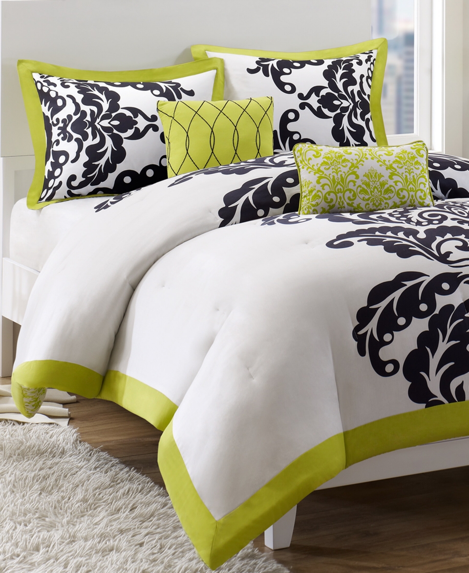 Mallorie 5 Piece Comforter and Duvet Cover Sets