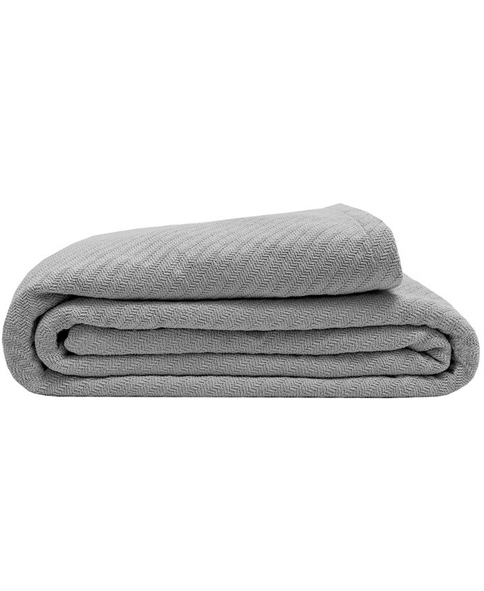 Elite Home Textured Organic Cotton Twin Blanket Reviews Blankets Throws Bed Bath Macy S