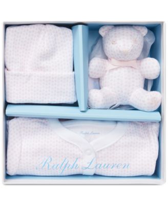 ralph lauren newborn girl gift set