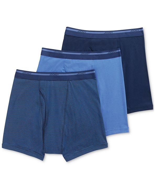 Jockey Men’s Classic 3 Pack Cotton Boxer Briefs & Reviews - Underwear ...