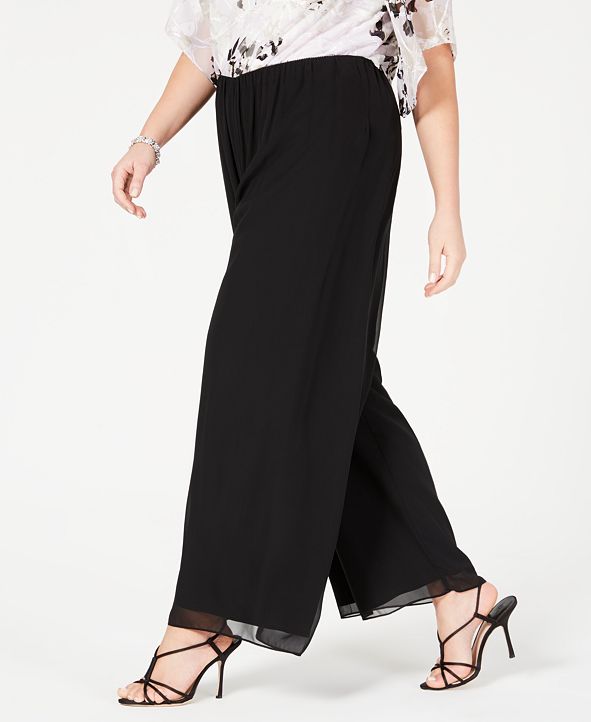 chiffon pants plus size