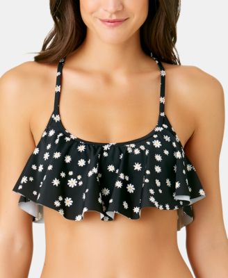 women's flounce bikini top