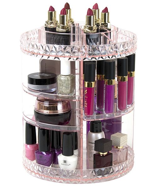 Sorbus Rotating Makeup Organizer 360 Degree Rotating Adjustable Carousel Storage Reviews Home Macy S