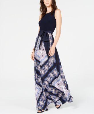 waist tie maxi dress