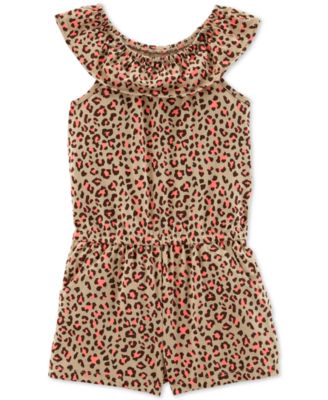 animal print baby romper