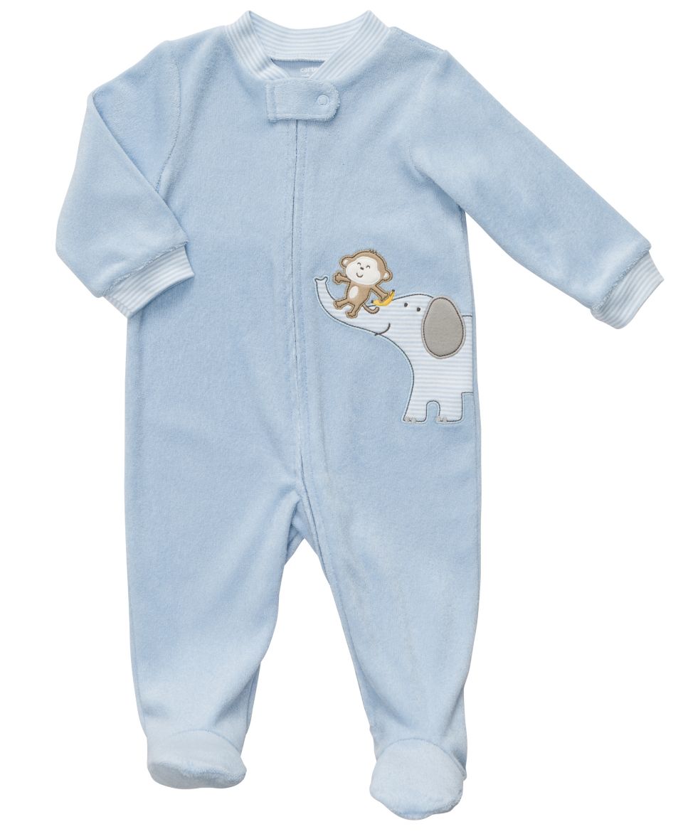 Carters Baby Coverall, Baby Boys Monkey and Elephant Terry Cloth