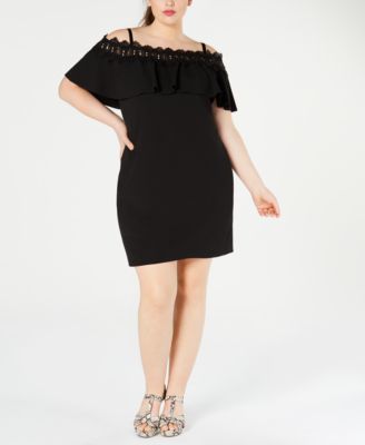 off the shoulder crochet dress