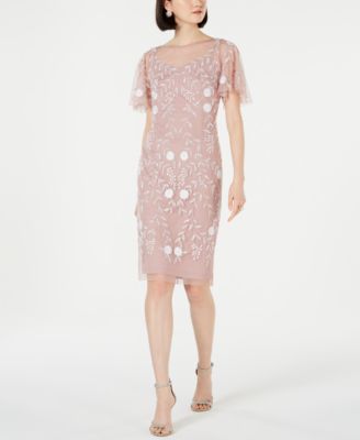 macys flutter sleeve dress