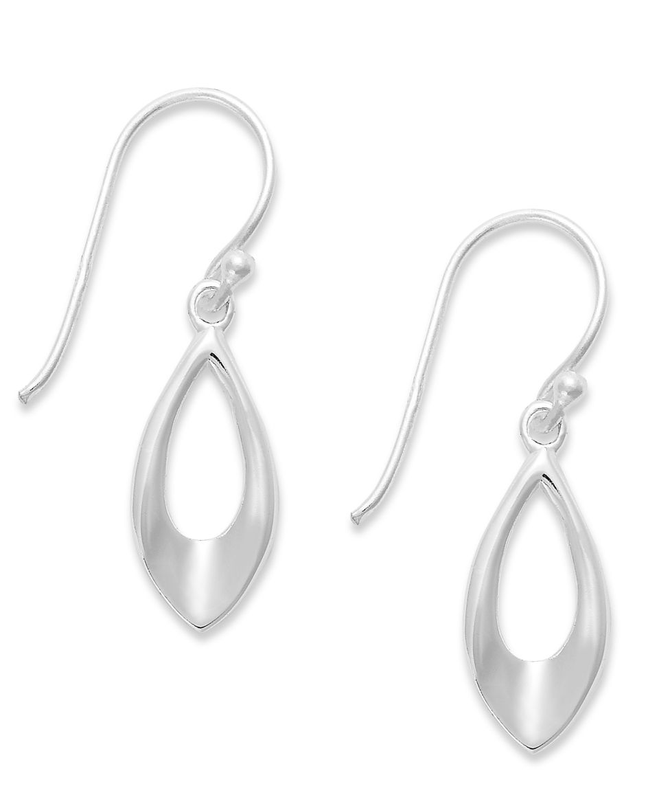 Giani Bernini Sterling Silver Earrings, Small Open Teardrop Earrings