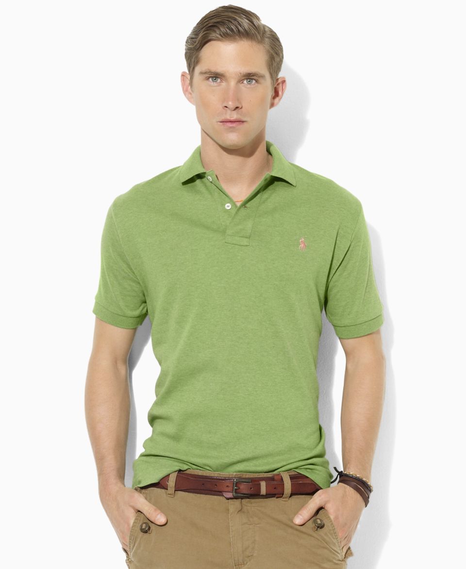 Polo Ralph Lauren Big and Tall Shirt, Solid Knit Polo   Mens Polos