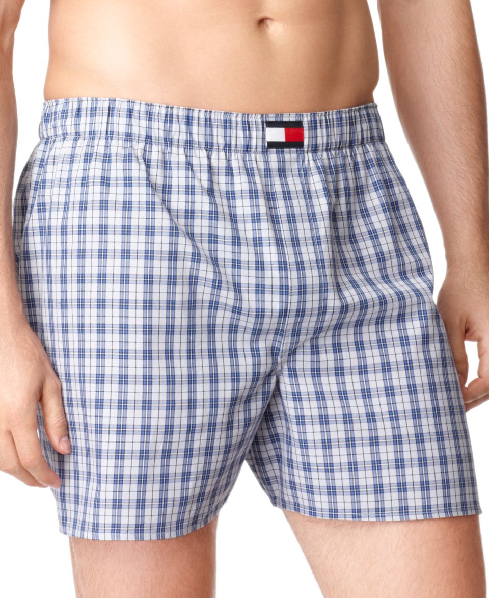 Tommy Hilfiger Underwear, Woven Boxer 4 Pack   Mens Underwear