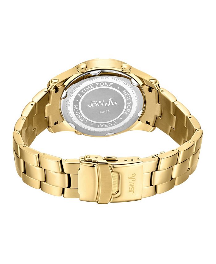 Jbw Men's Jet Setter III Diamond (1 ct.t.w.) 18k Gold Plated Stainless