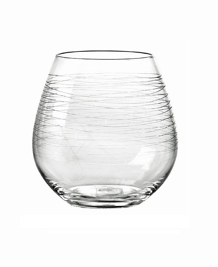 Qualia Glass Graffiti Stemless Wine Glasses, Set Of 4 & Reviews
