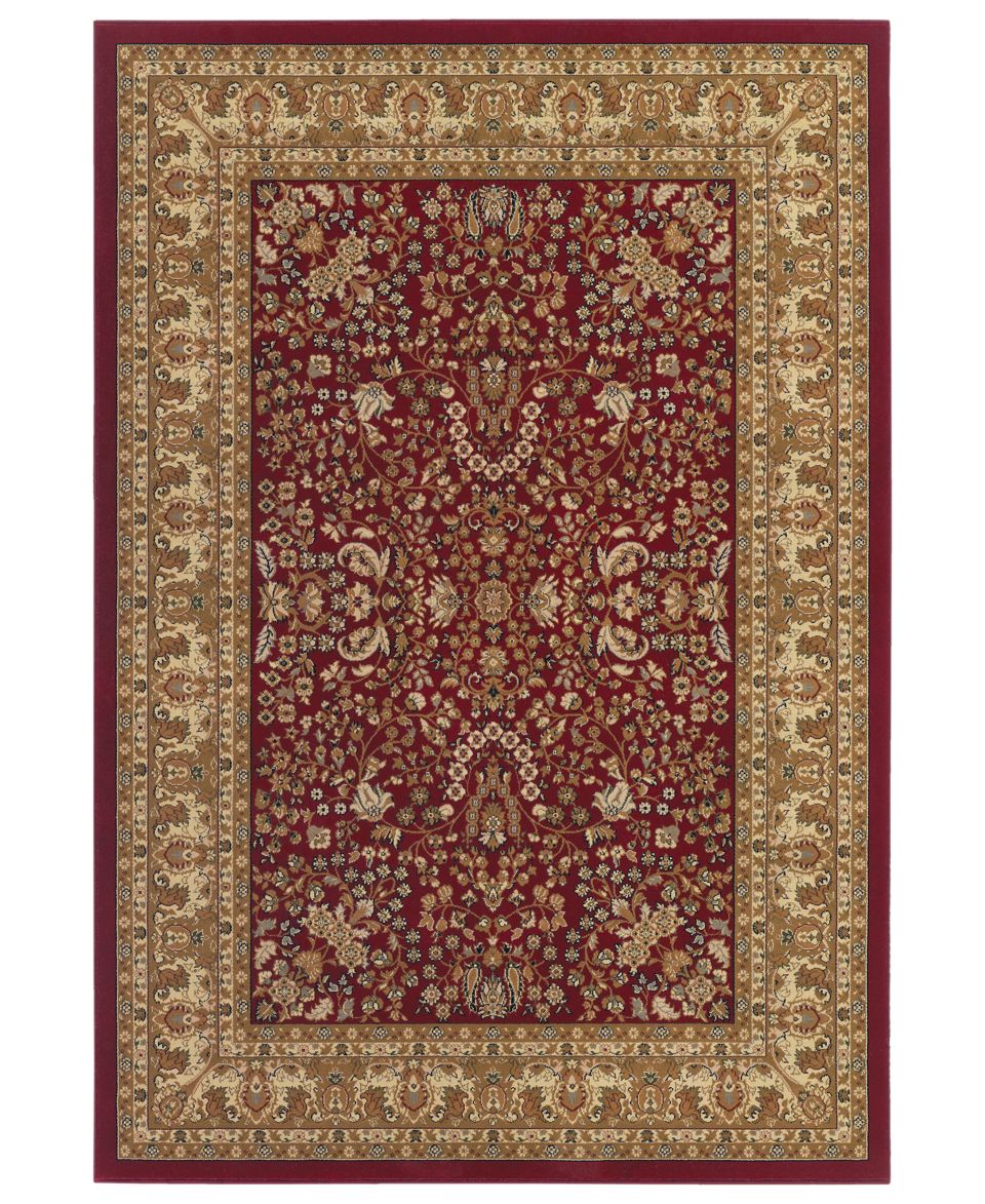 Couristan Area Rug, Tamena TAM102 Kashan Red 53 x 76   Rugs   