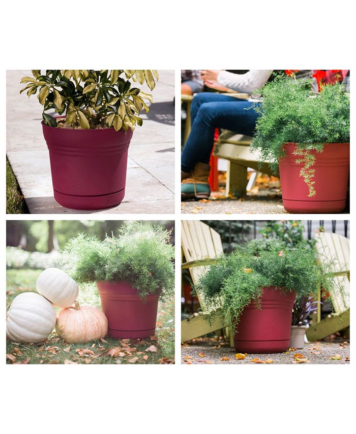 Bloem 12" Saturn Planter with Saucer & Reviews Artificial Plants