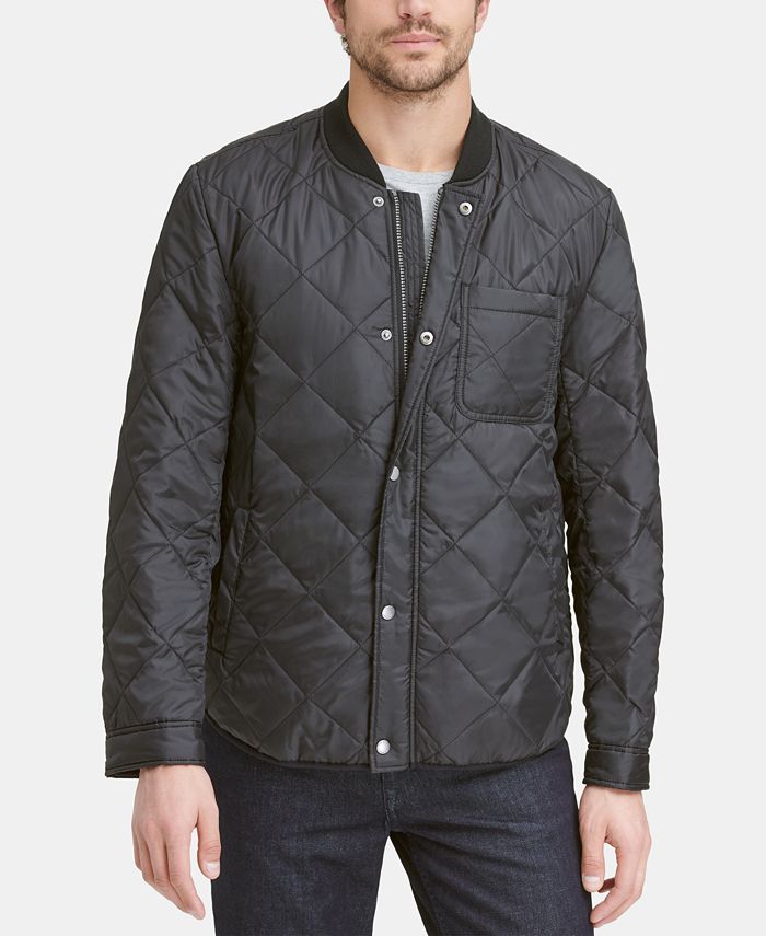 Cole Haan Mens Rain Cold Weather Quilted Coat