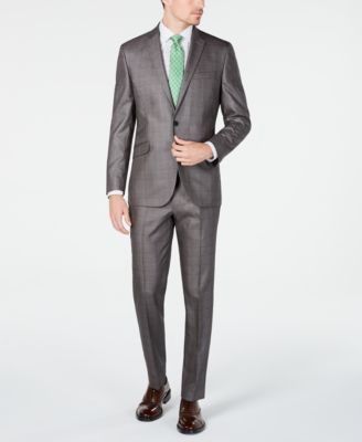 Kenneth Cole Unlisted Men's Slim-Fit Plaid Suit & Reviews - Suits ...