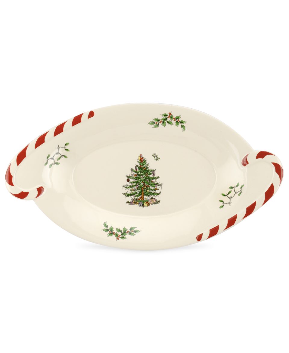 Spode Serveware, Christmas Tree Peppermint Punch Bowl with Ladle