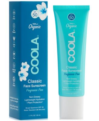 Солнцезащитный крем для лица COOLA Coola Classic с SPF 50, 1,7 унции.