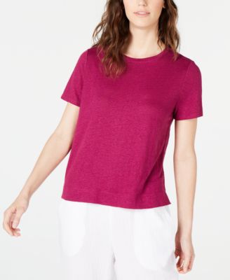 eileen fisher linen tee