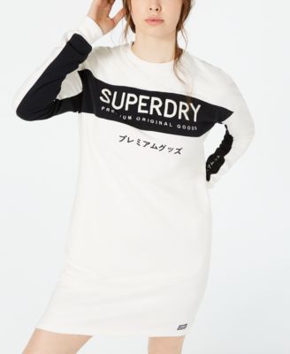 sweatshirt dress superdry