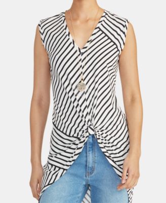 striped high low top