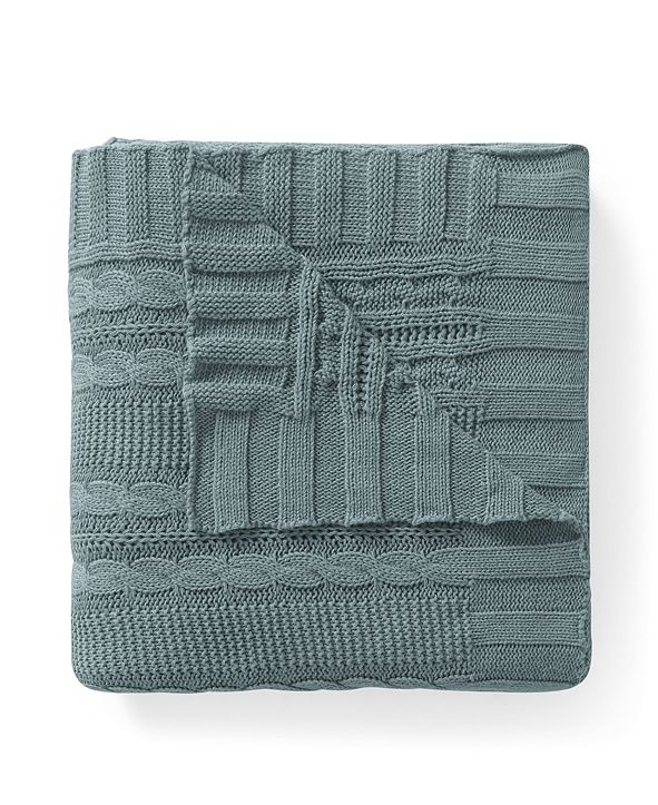 VCNY Home Dublin Cable Knit Throw Blanket & Reviews Blankets & Throws