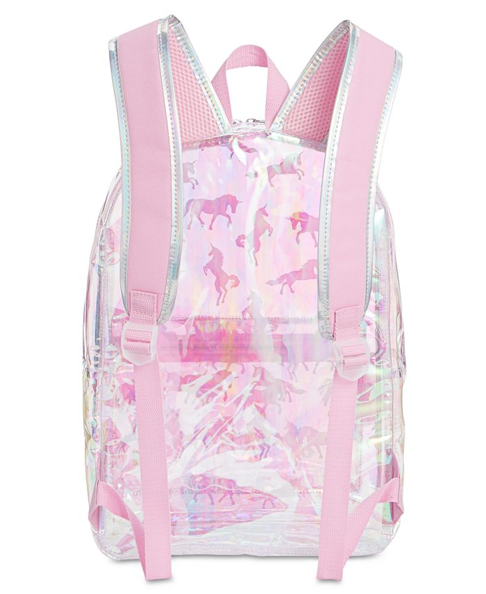 P.S. from Aéropostale Little & Big Girls Clear UnicornPrint Backpack