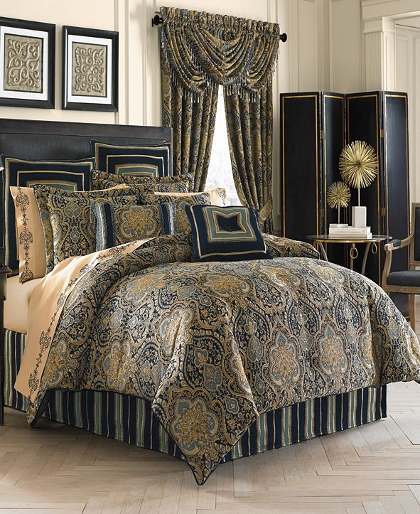 J Queen New York Five Queens Court Palmer Queen Comforter ...