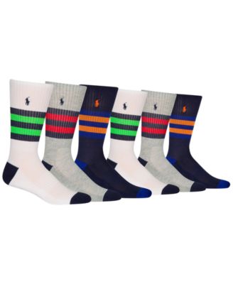 polo ralph lauren socks athletic crew 6 pack