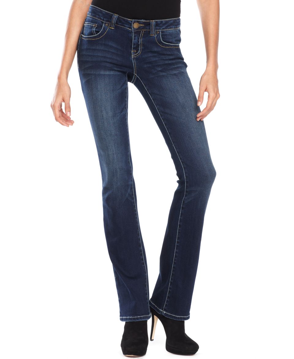 INC International Concepts Jeans, Slim Bootcut, Light Wash   Womens