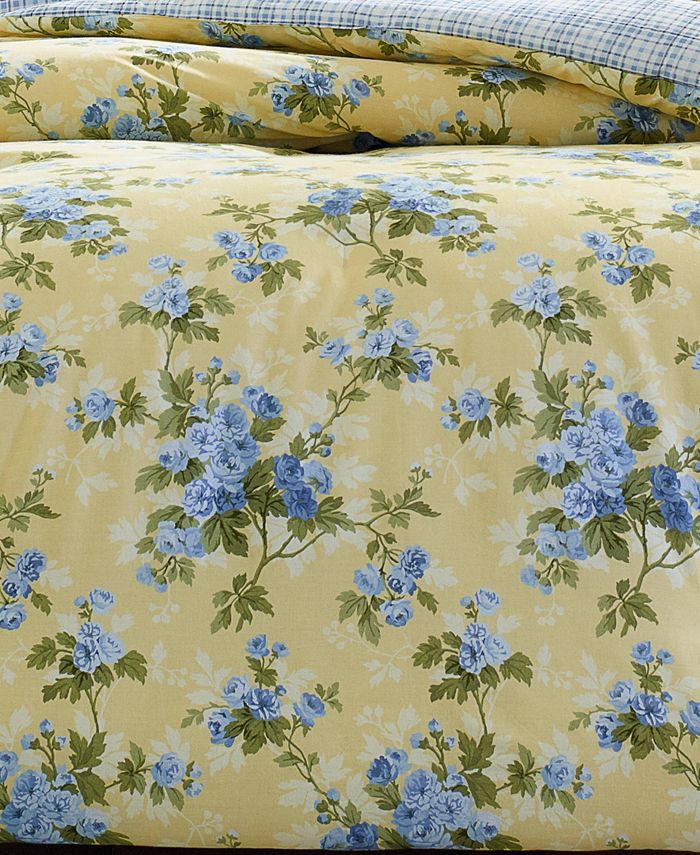 Laura Ashley Cassidy Pastel Yellow Comforter Set, Full/Queen & Reviews