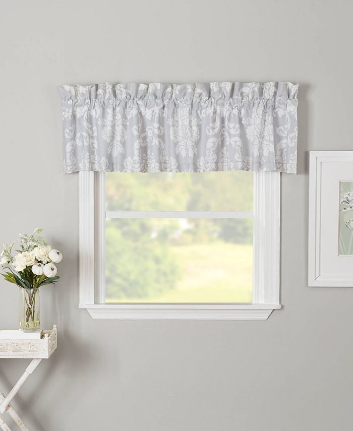 Laura Ashley Venetia Grey Window Valance Reviews Window Treatments Blinds Macy S Laura ashley elise collection stylish floral print valance curtain, chic decorative window window treatments valance curtains kitchen window valances or living room blue and white. laura ashley venetia grey window