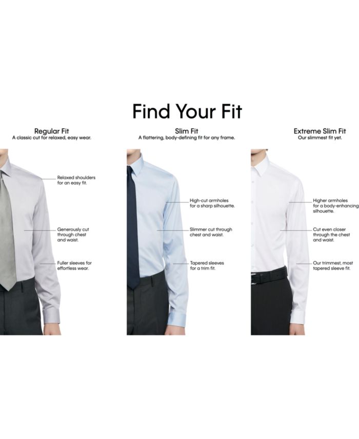 Calvin Klein Men's Slim-Fit Stretch Flex Collar Dress Shirt, Online Exclusive Created for Macy's & Reviews - Dress Shirts - Men - Macy's