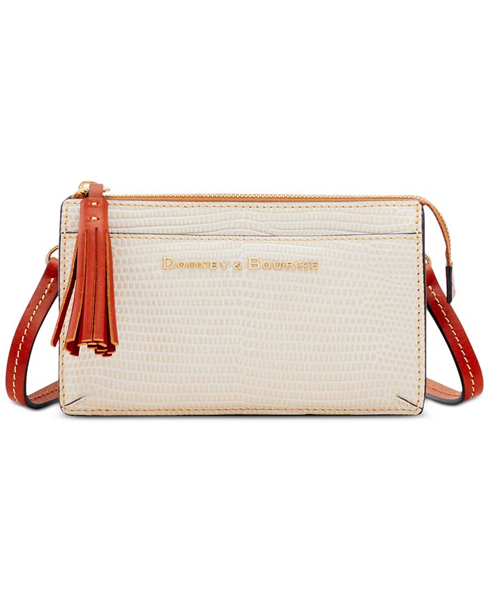 Dooney & Bourke Lizard Embossed Leather Gingy Crossbody & Reviews