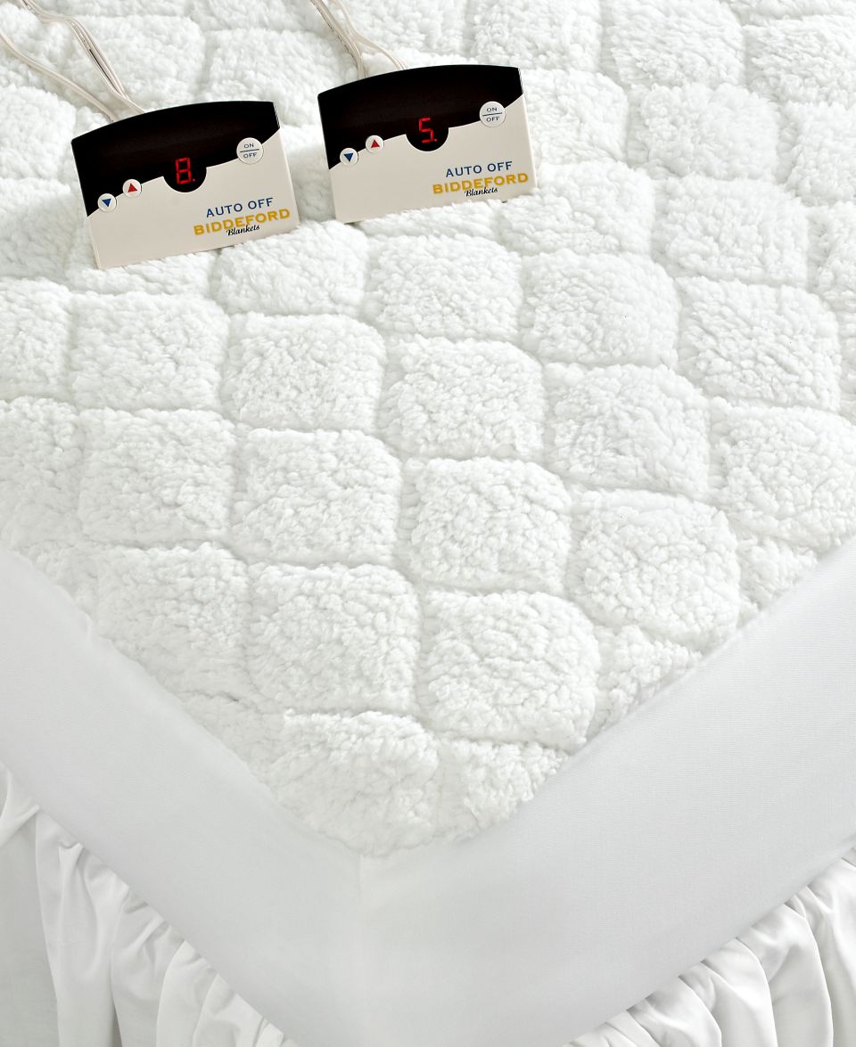 Biddeford Bedding, Sherpa Heated Mattress Pads   Mattress Pads