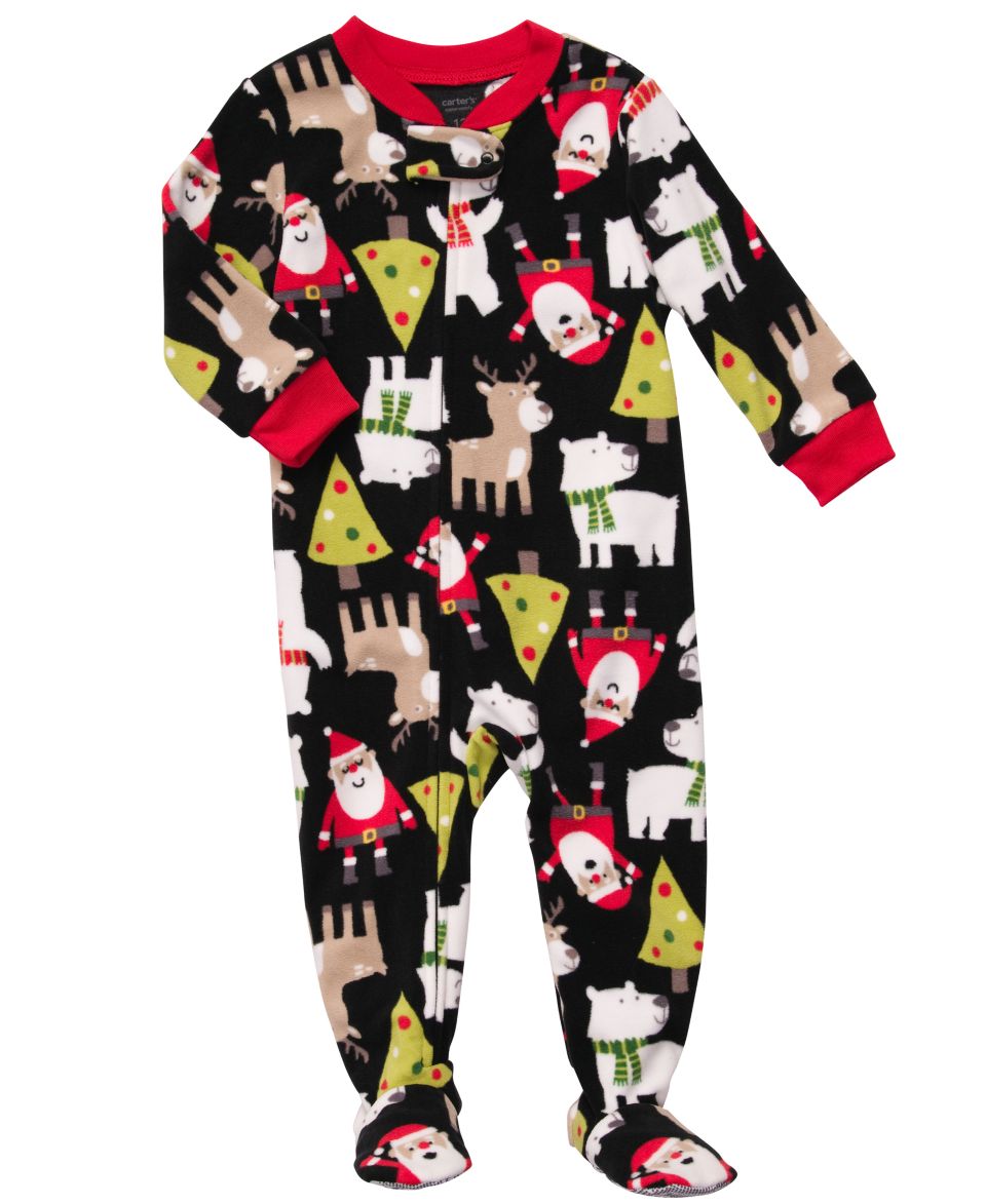 Carters Kids Pajamas, Little Girls Fleece Holiday Sleeper   Kids