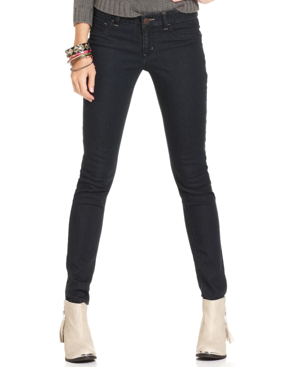 Indigo Rein Juniors Jeans, Skinny Faded Black Wash